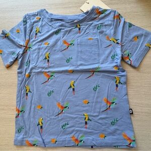 Kyte BABY Blue Parrot Print Tee